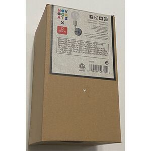 Novogratz x Globe Owen Plug-in Wall Sconce, Antique Brass & Dark Bronze NEW (B)